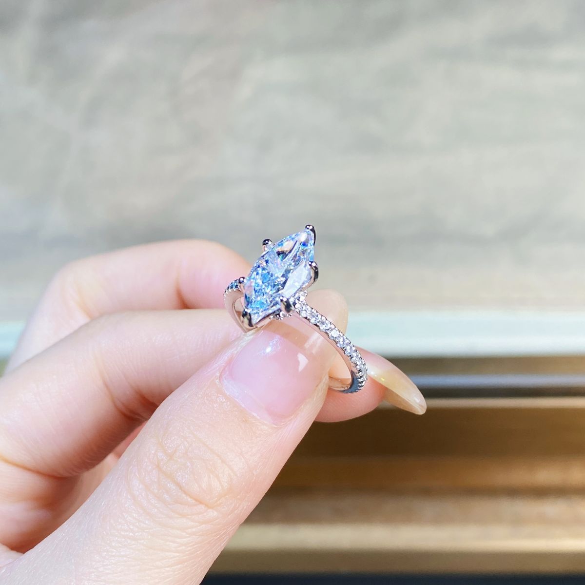 Regal 2.0 Carat Marquise Cut 2pc Wedding Ring Set in Sterling Silver