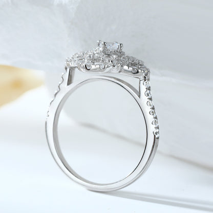 Timeless 1.5ct Round cut Engagement Ring for Women in Sterling Silver