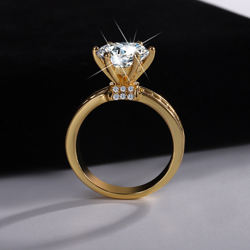 Timeless 3.0ct Round cut Engagement Ring for Women in Sterling Silver