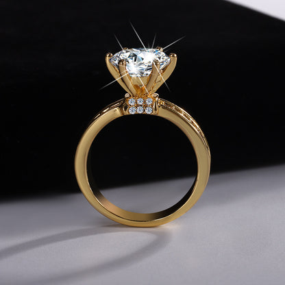 Timeless 3.0ct Round cut Engagement Ring for Women in Sterling Silver