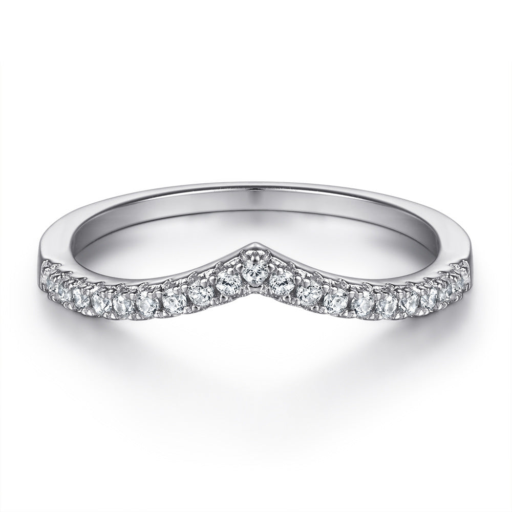 Romantic 1.5ct Pear cut 2pc Wedding Ring Set for Women in Sterling Silver