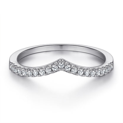 Romantic 1.5ct Pear cut 2pc Wedding Ring Set for Women in Sterling Silver