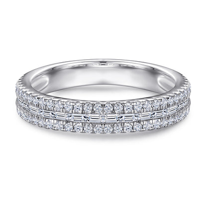 Sophisticated 2.0ct Emerald cut 2pc Wedding Ring Set for Women in Sterling Silver