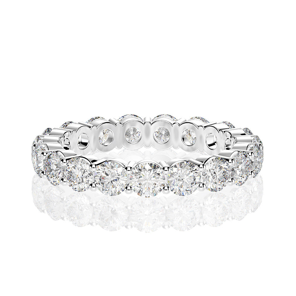Regal 3.0 Carat Cushion cut 2pc Wedding Ring Set for Women in Sterling Silver