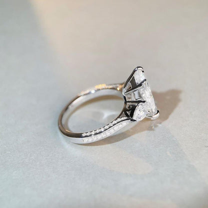 Regal 7.0 Carat Marquise Cut Engagement Ring for Women in Sterling Silver