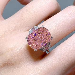 Regal 7.0ct Oval cut Engagement Ring for Women in Sterling Silver