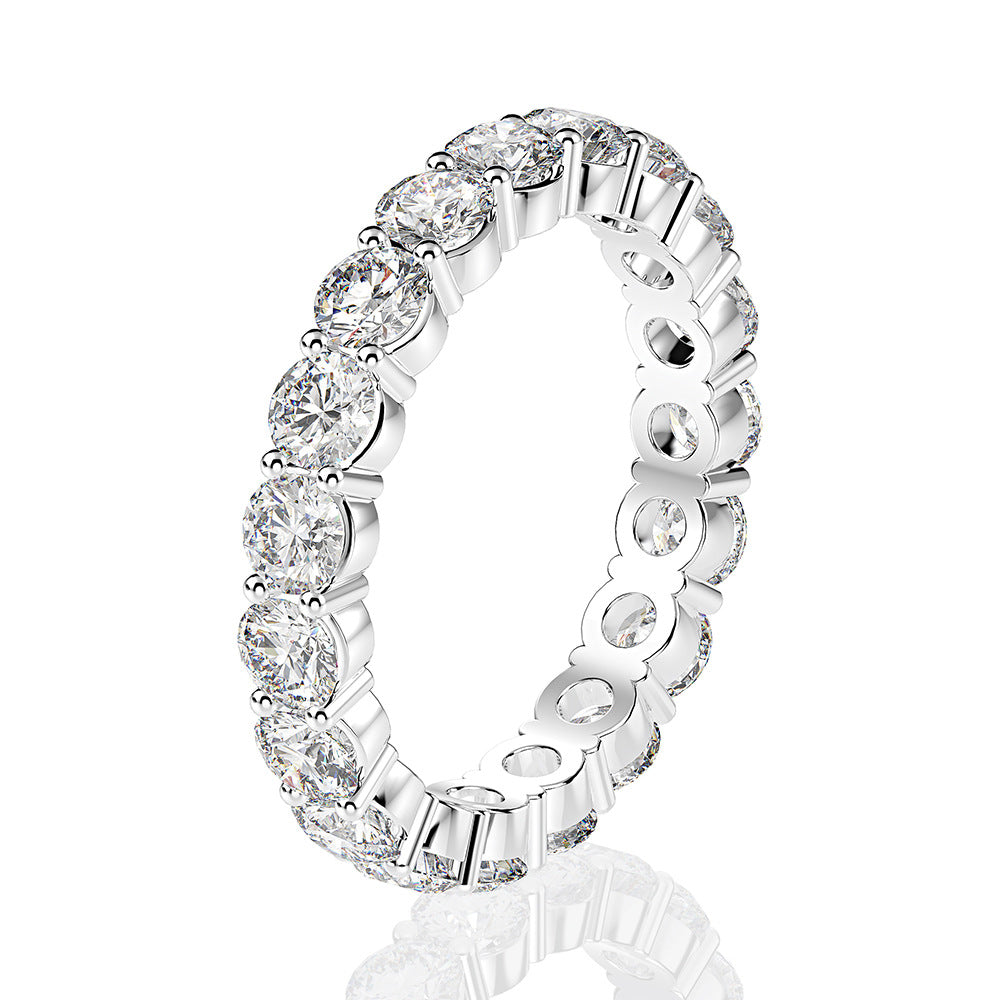 Regal 3.0 Carat Cushion cut 2pc Wedding Ring Set for Women in Sterling Silver