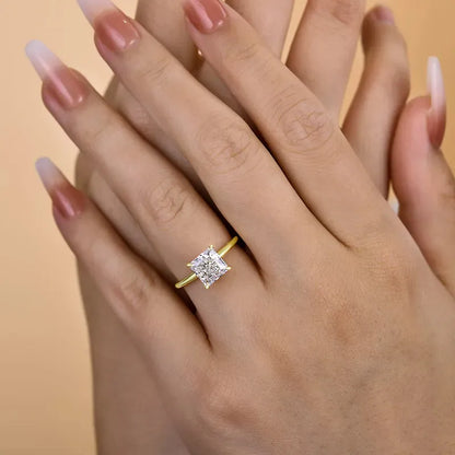 Pearlcrest Vow 3.5ct Radiant Cut Engagement Ring for Women in Sterling Silver