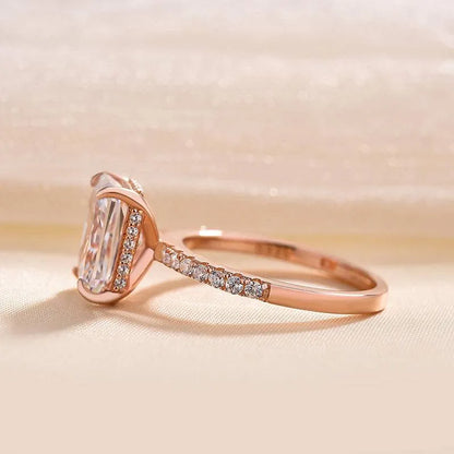 Dazzling Union 3.5ct Radiant Cut Engagement Ring for Women in Sterling Silver
