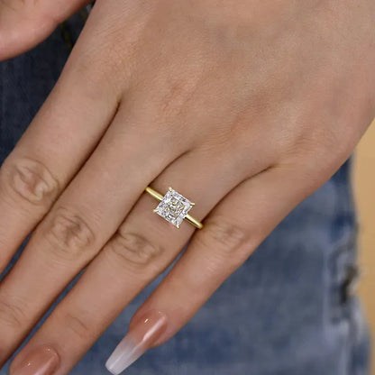 Pearlcrest Vow 3.5ct Radiant Cut Engagement Ring for Women in Sterling Silver
