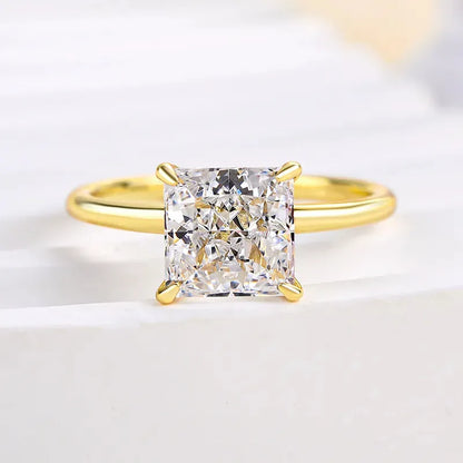 Pearlcrest Vow 3.5ct Radiant Cut Engagement Ring for Women in Sterling Silver