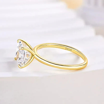 Pearlcrest Vow 3.5ct Radiant Cut Engagement Ring for Women in Sterling Silver