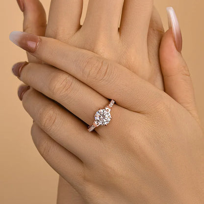 Grand Splendor 3.0ct Round Cut Engagement Ring for Women in Sterling Silver