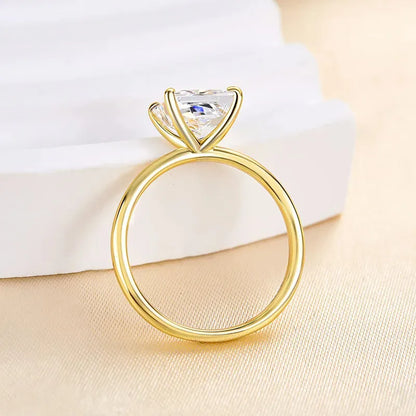 Pearlcrest Vow 3.5ct Radiant Cut Engagement Ring for Women in Sterling Silver