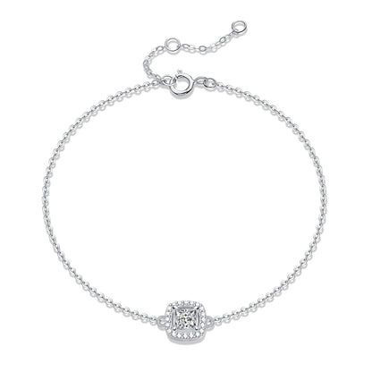 Sterling Silver 925 Bracelet with 0.5CT Moissanite