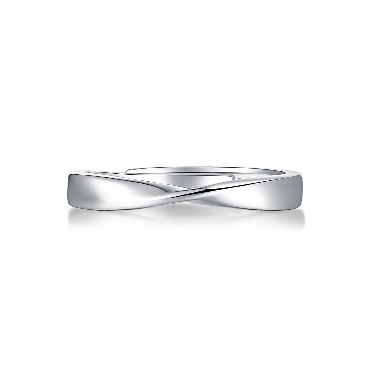 Bonded Hearts Sterling Silver 925 Moissanite Matching Rings