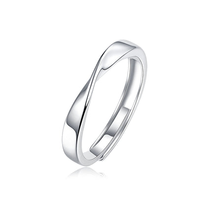 Bonded Hearts Sterling Silver 925 Moissanite Matching Rings