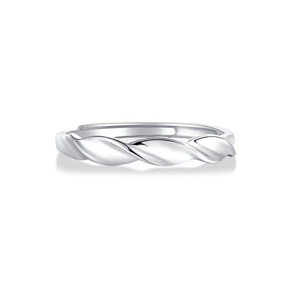Eternal Vows Sterling Silver 925 Moissanite Matching Rings