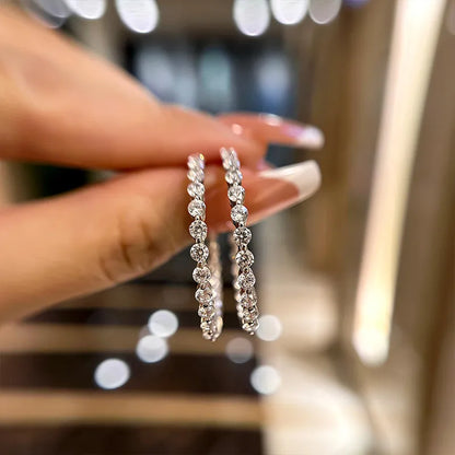 Classic Sparkling 1.0Ct Women's Stud Earrings