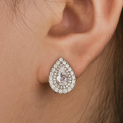 Classic Sparkling 0.5Ct Women's Stud Earrings