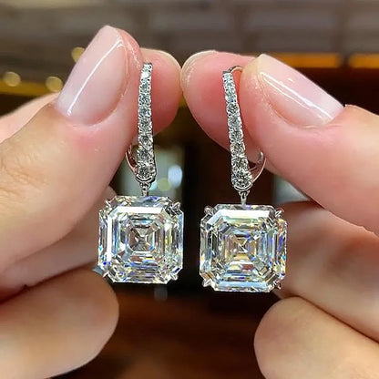 Elegant Minimal 4.0Ct Women's Stud Earrings