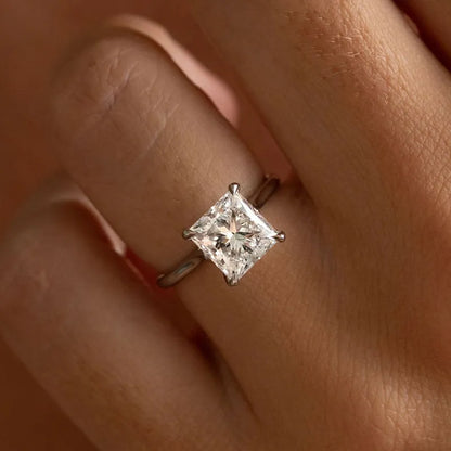 Pearlcrest Vow 3.5ct Radiant Cut Engagement Ring for Women in Sterling Silver