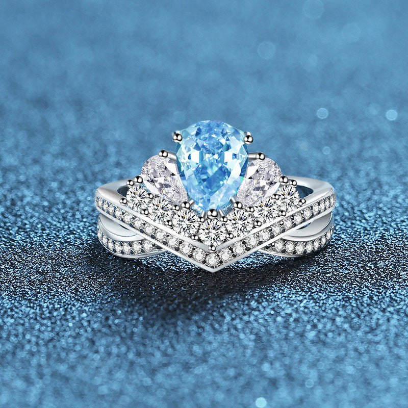 Regal 5.0 Carat Cushion cut Engagement Ring for Women in Sterling Silver