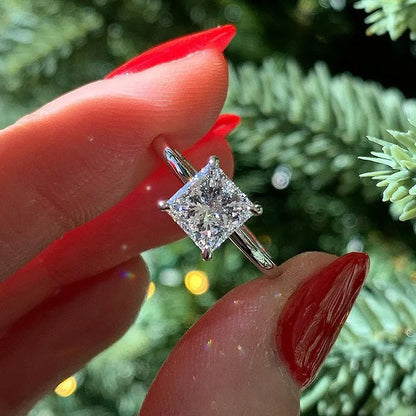 Pearlcrest Vow 3.5ct Radiant Cut Engagement Ring for Women in Sterling Silver
