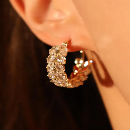 Polished Sparkling 6.5Ct Women's Stud Earrings