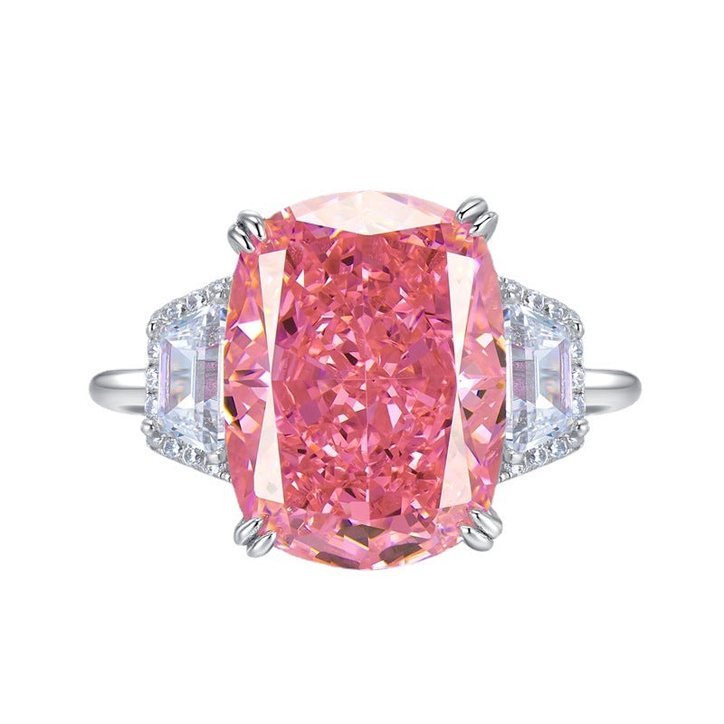 Regal 7.0ct Oval cut Engagement Ring for Women in Sterling Silver