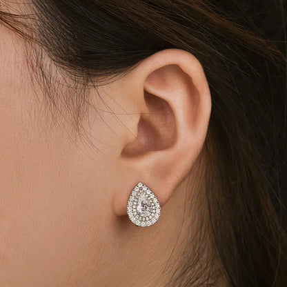 Classic Sparkling 0.5Ct Women's Stud Earrings