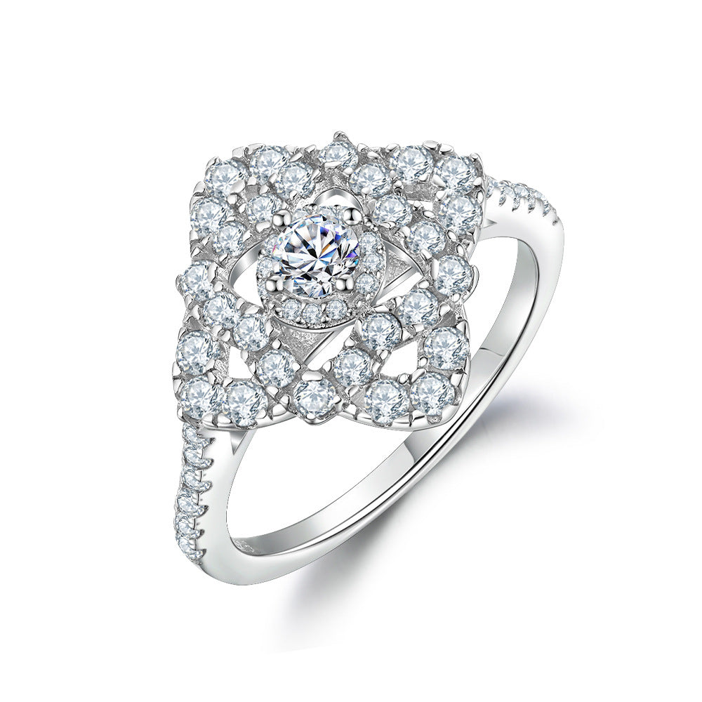 Timeless 1.5ct Round cut Engagement Ring for Women in Sterling Silver