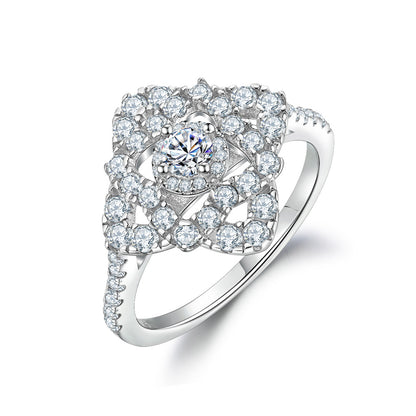 Timeless 1.5ct Round cut Engagement Ring for Women in Sterling Silver
