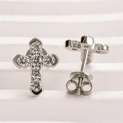 Polished Sparkling 0.5Ct Women's Stud Earrings