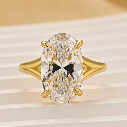 Pearlcrest Vow 4.0ct Oval Cut Engagement Ring for Women in Sterling Silver