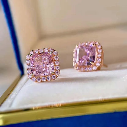 Elegant Minimal 3.0Ct Women's Stud Earrings