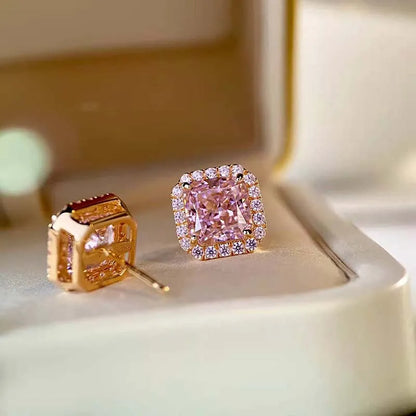Elegant Minimal 3.0Ct Women's Stud Earrings