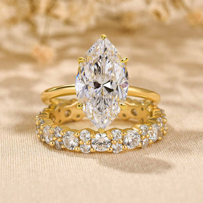 Pure Devotion 4.0ct Marquise Cut Wedding Set in Sterling Silver