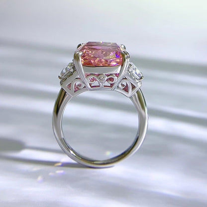 Regal 7.0ct Oval cut Engagement Ring for Women in Sterling Silver