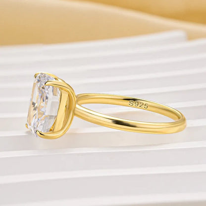 Grand Splendor 3.5ct Oval Cut Engagement Ring for Women in Sterling Silver