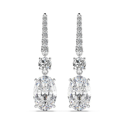 Sophisticated Minimal 3.0Ct Women's Stud Earrings