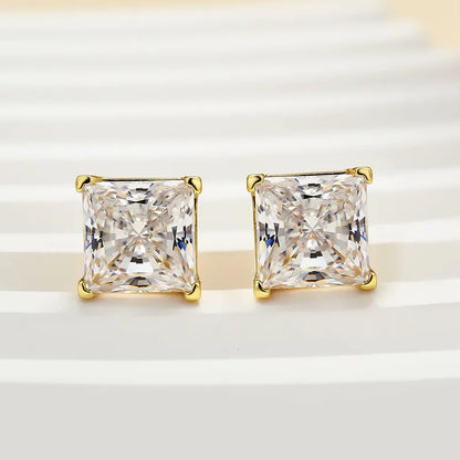 Elegant Minimal 2.0Ct Women's Stud Earrings