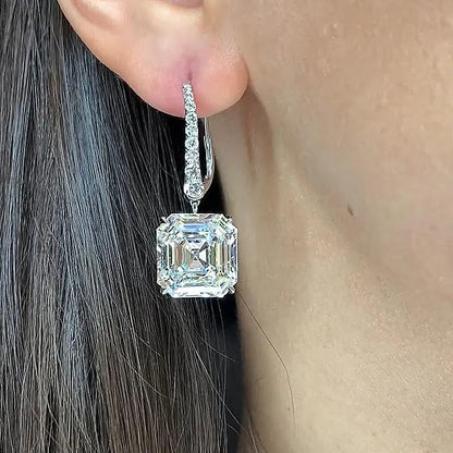 Elegant Minimal 4.0Ct Women's Stud Earrings