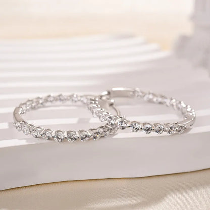 Classic Sparkling 1.0Ct Women's Stud Earrings