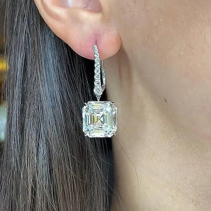 Elegant Minimal 4.0Ct Women's Stud Earrings