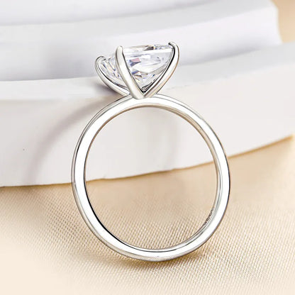 Pearlcrest Vow 3.5ct Radiant Cut Engagement Ring for Women in Sterling Silver