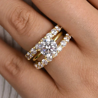 Pearlcrest Vow 2.0ct Round Cut Wedding Set in Sterling Silver