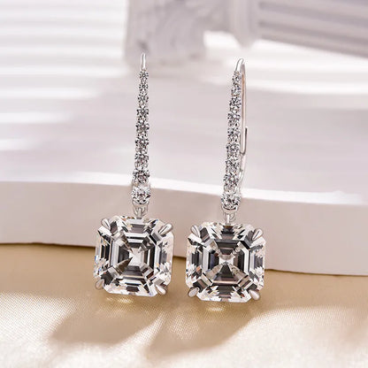 Elegant Minimal 4.0Ct Women's Stud Earrings