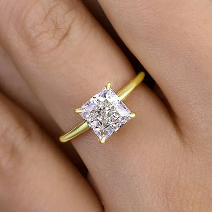 Pearlcrest Vow 3.5ct Radiant Cut Engagement Ring for Women in Sterling Silver