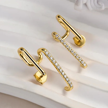 Elegant Minimal 0.3Ct Women's Stud Earrings